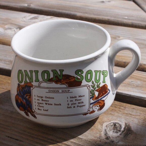 Vintage Onion Soup Bowl Soup Crock - Picture 1 of 5